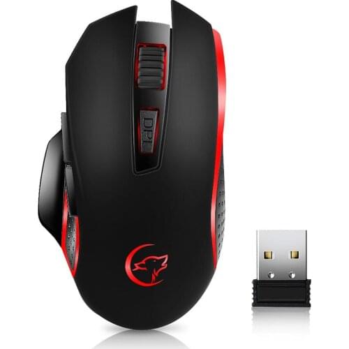 2.4G Wireless Gaming Mouse Ergonomic 2400DPI 6 Buttons Optical Computer Game Mice With USB Receiver for Tablet Desktop PC