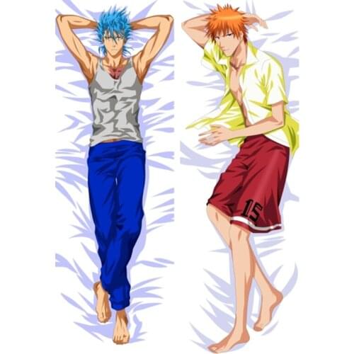 Anime JK Bleach Shinigami Yoruichi Shihoin Soifon Sosuke Aizen Ichigo Grimmjow Body Pillowcase waifu husbando Pillow Cover Case