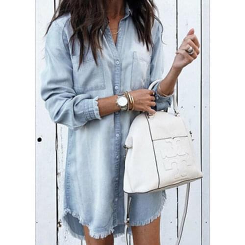 CMBJQE Womens Denim Shirts