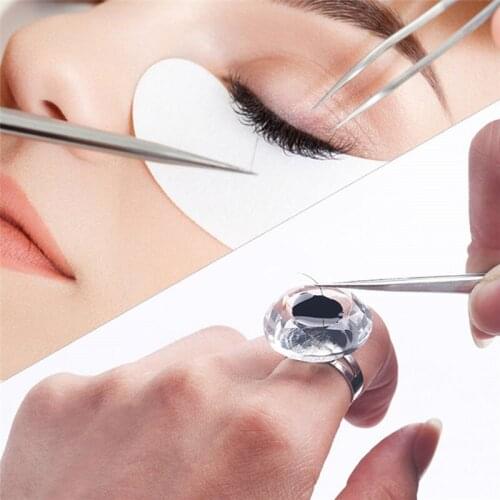 Eyelash Extension Glue Rings Glue Holder Tool Kit Set Adhesive Eyelash Extension Pallet Holder Makeup Tool