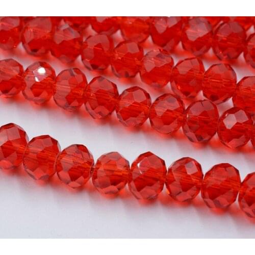 FLTMRH 4mm Crystal Glass Czech Beads 140pcs/lot Clear Crystal Beads Faceted Glass Rondelle Beads Crafts Materials For Jewelry