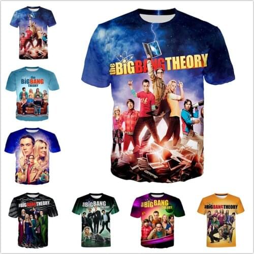 The Big Bang Theory T-Shirts Summer Women Men 3D Print Party Clothes Boys Girls Teen Kids Casual Harajuku Tshirt Streetwear Tops
