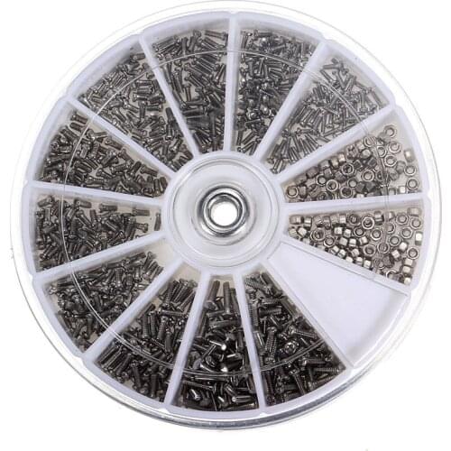 Hot 12 Styles 600pcs Stainless Steel Screws Set Machine Screws for PC Cell Phone Glasses
