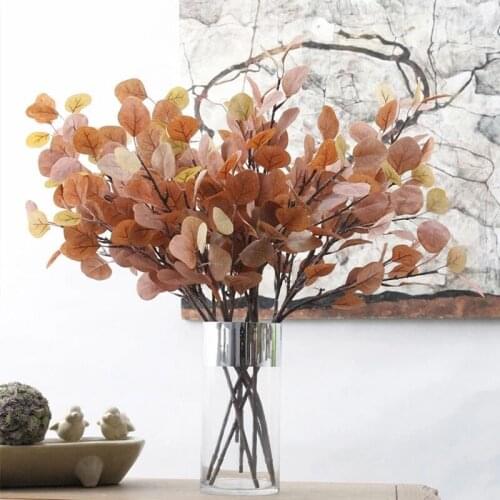 Artificial Eucalyptus Leaf Plastic Fake Branch Handmade High Quality Long Branch Bedroom Decoration In Summer And Autumn