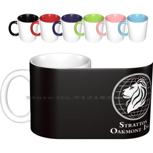 Stratton Oakmont Logo Ceramic Mugs Coffee Cups Milk Tea Mug Money Logo Leonardo Dicaprio Stock Market Wolf Of Wall Street Film