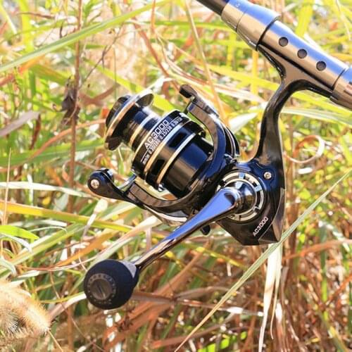 Metal Powerful Fishing Reels Ultra Smooth High Capacity Folding Rocker Spool For Saltwater Freshwater Spinning Reel Sea Trolling