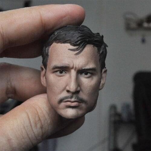1/6 Scale Manda Person Male Head Model for 12''Figure Body DIY