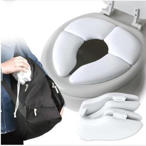 New Arrival Kids Potty Seat Cushion Foldable Soilet Seat Baby Toddler Travel Folding Padded Potty Seat Cushion Toilet Training