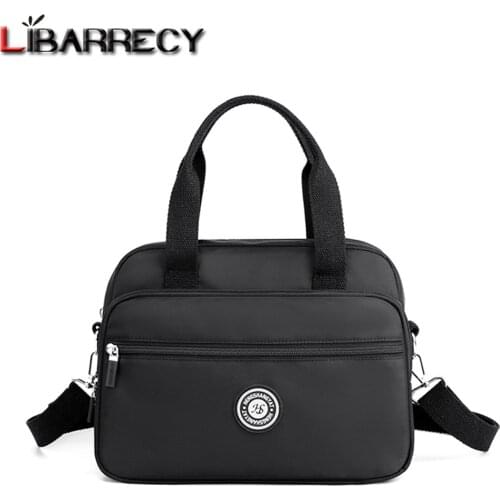Casual Solid Color Multifunctional Women Handbags Fashion High Quality Nylon Shoulder Bag Ladies Travel Bags Wallet Female Bag