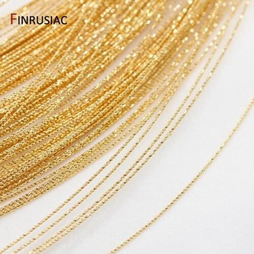 14K Gold Plated 0.6mm Copper Wire For Jewelry Making Handmade DIY Jewellery Material