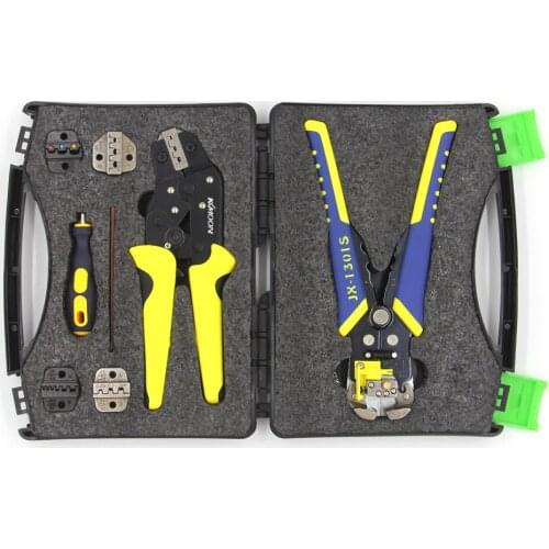KKmoon Professional Wire Crimpers Multifunctional Engineering Ratcheting Terminal Crimping Pliers Wire Strippers Hand Tool