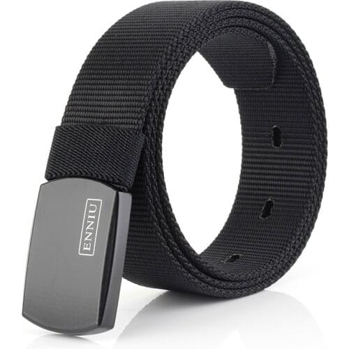 2020 new belt tactical fast double hook buckle nylon canvas belt student military training outdoor sports belt tide