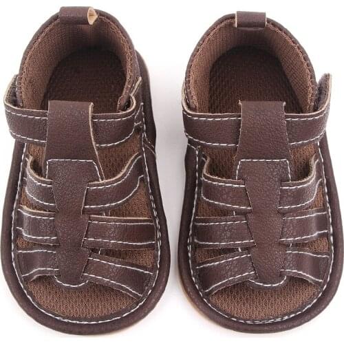 Baby Boys Sandals Premium Soft Anti-Slip Rubber Sole Infant Summer Outdoor Shoes Toddler First Walkers 0-18 Months