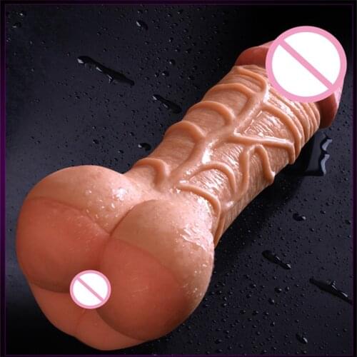 Silicone Anus with Finger Masturbator Doll Anal Sex Toy for Man Dildo Penis Cover Cock Sleeve Stimulators Adult Products Pussy