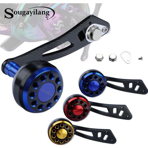Sougayilang 3Color Fishing Reel Handle Aluminum Alloy Top Quality Strong Durable Fish Reel Handle for Baitcasting Reel Accessory