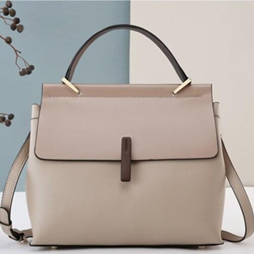 Genuine Leather Handbags 2021 New Large-capacity Messenger Bag Simple Ladies Commuter Shoulder Purses and Handbags Sac A Main