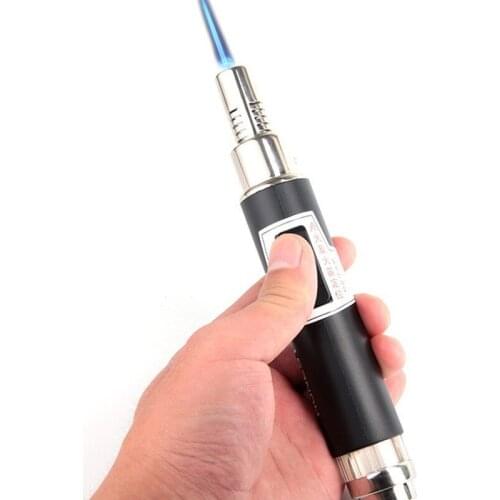 Spray Gun Welding Torch Straight Into The Lighter with Bracket Support Adjustable Firepower Smoking Accessories for Weed Tool