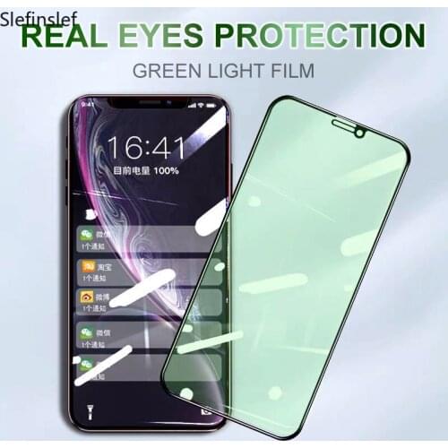 Green Light Anti Blue Ray Tempered Glass For Iphone 11 Pro Xs Max X Xr Iphone 8 7 6s 6 Plus Screen Protector Protective Glass 7
