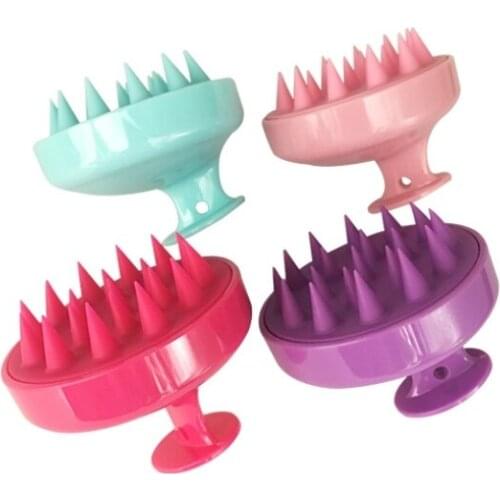 1 Pc Hair Washing Comb Silicone Head Massage Brush Body Shampoo Scalp Massage Brush Comb Hair Washing Comb Shower Bath Brush