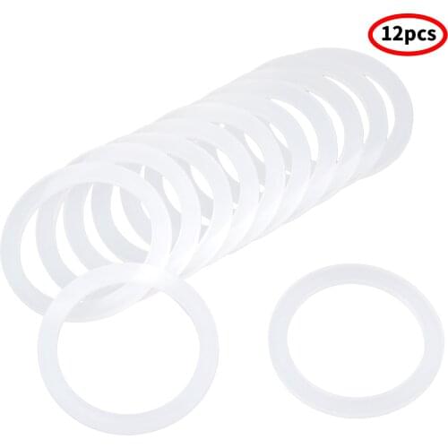 12Pcs Plastic Flush Valve Gaskets Kitchen Water Sink Seals Leakproof Sealing O-Rings Bathroom Toilet Wash Basin Grommet Washers