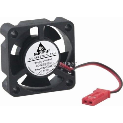 2 Pieces LOT JST Connector 3010B 30mm 30 x 30 x 10MM 12V Dual Ball Heatsink Mini Cooling Fan