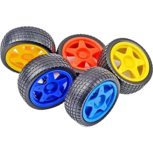 2021 Wheel For Toys Toy Car Wheels TT Motor Smart Car Robot Wheel Parts For Arduino