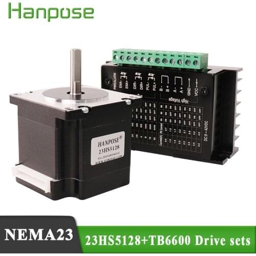 23HS5128+Tb6600 motor drive sets 101N.CM 57 stepper motor driver controller motor 2.8A drive board module board