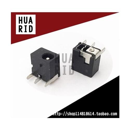50pcs/Connectors DC Power socket mother seat 3 Pin 1.3 Needle DC-006