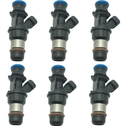 6Pcs Car Fuel injector for Delphi 99-07 Chevy GMC Truck 4.8L 5.3L 6.0L OEM: 25317628 FJ10062 8171136980