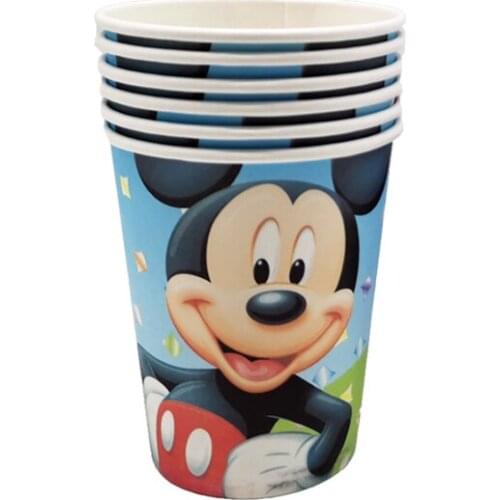 6pcs Spoon Mickey Mouse Girls Kids Birthday Party Decoration Set Mickey Party Supplies Baby Birthday Pack event Kids Favors