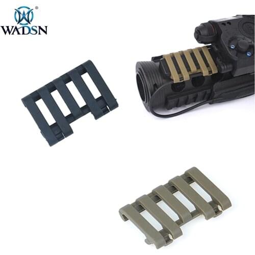 WADSN Tactical Airsoft 5-slot Rail Cover with wire Loom Hunting Flashlight Picatinny Rail Cover Accessories 8Pcs/1lot