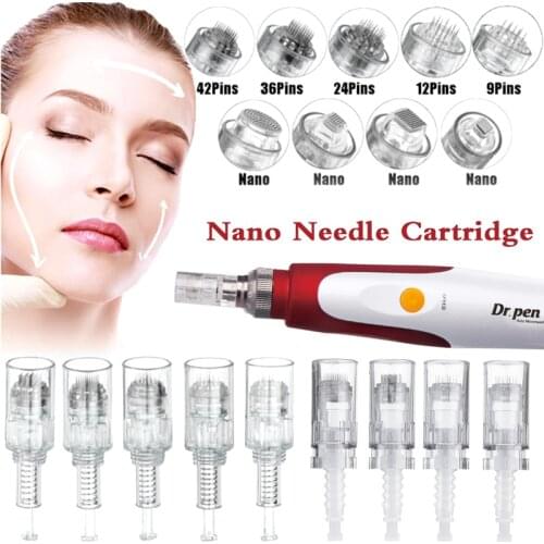 9/12/36/42 /Nano Pin Microneedles Tattoo Needles 10/20/50pc BB Cream Glow Cartridge Needle For Dr .Pen Electric Head MicroNeedl