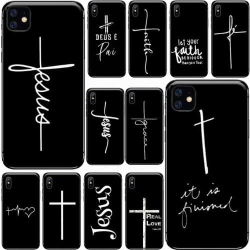 Faith Christian Religious Jesus Phone Case for iPhone 11 12 pro XS MAX 8 7 6 6S Plus X 5S SE 2020 XR funda coque