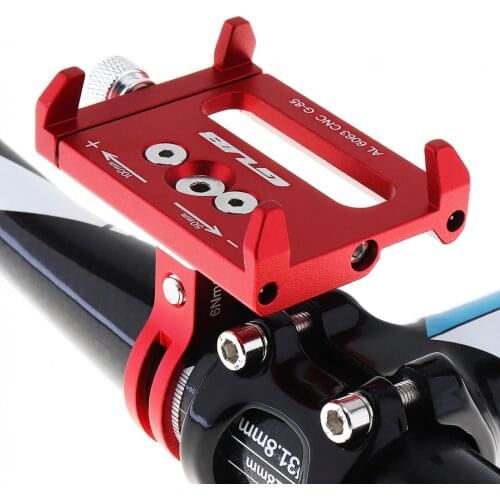 GUB G-85 Aluminum Alloy Anti-Slip Bicycle Bike Phone Holder Mount Bracket Handlebar Clip Stand for 3.5-6.2inch Phone Bicicleta