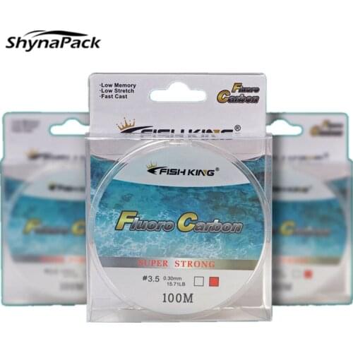 100M Fluorocarbon Carbon Fishing Line 4.13-34.32Lb Strong Monofilament Nylon Mainline Fly Fishing Line Carp Fishing Accessories