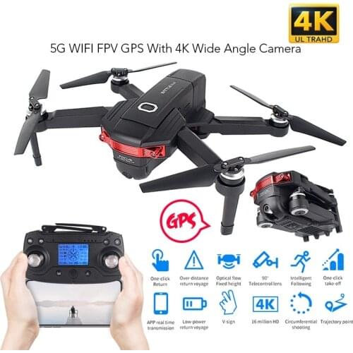 Drone 4k GPS Profissional 5G WiFi FPV With 4K Dual Camera Folding Follow Me Quadcopter Brushless RC Drone VS SG906 F11 K20