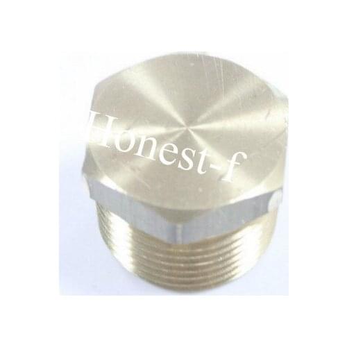 Lead Free Brass Pipe Hex Head Solid Plug Fittings 3/8" Male NPT