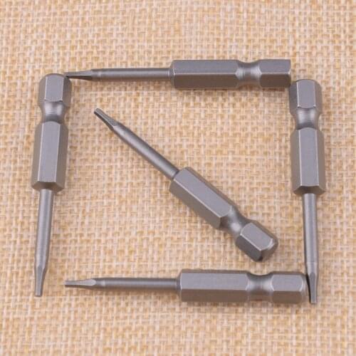 LETAOSK New 5PCS 1/4" Hex Hexagon Shank 1.5mm Tip Head 50mm Length Magnetic Bits for Phillips Screwdriver