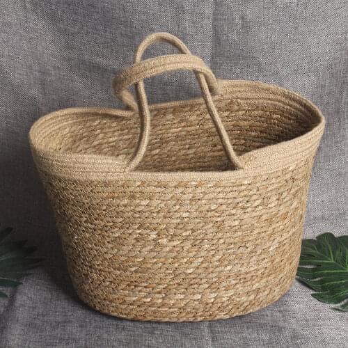 Handmade Summer Womens Handbag Bohemian Vacation Beach Bag Shopper Woven Female Tote Bags Large Capacity Designer Straw Bag