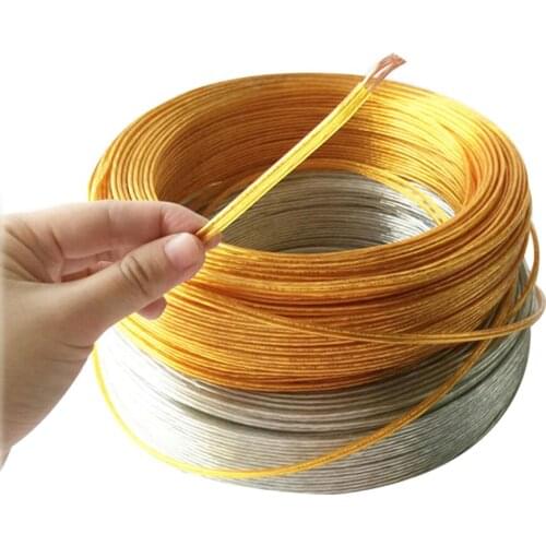 Copper Core Wire Crystal Wire Transparent Golden Lamp Lighting Accessories Chandelier DIY 0.5 Square Tinned Copper Wire