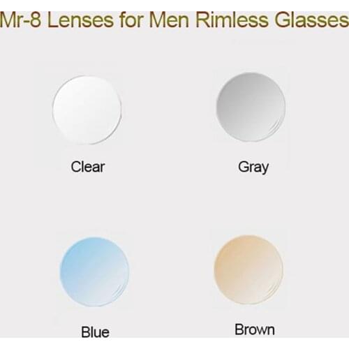 MR-8 Lenses for Men Rimless Diamond Cutted Glasses Frame,Customized Shape Choices and Optional Colors