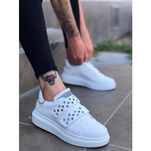 BA0136 Mens Shoes Mens Casual Shoes Reflective Velcro Thick Sole Mens Shoes Stylish design mens shoes MULTI-COLOR