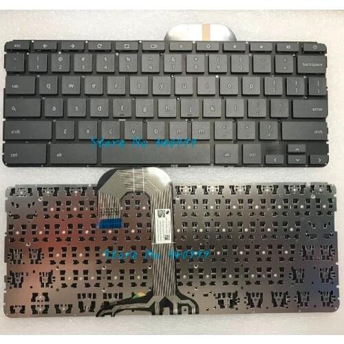 NEW For HP Chromebook 11 G6 EE L12695-001 NSK-XL0SQ US Keyboard No FRAME Black