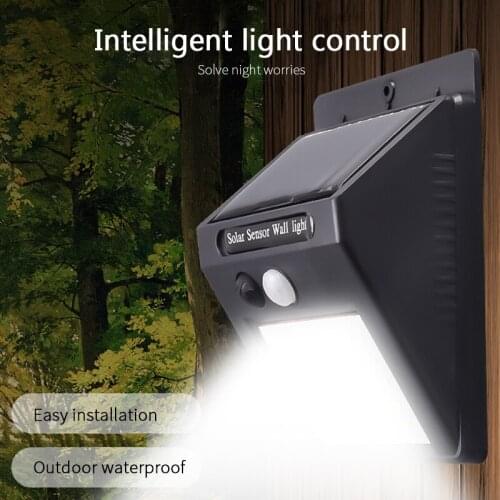 New Solar Wall Light IP64 Waterproof Solar Wall Lamp 20/30 LED Motion Sensor Lights Outdoor Garden Wall Yard Night Lighting