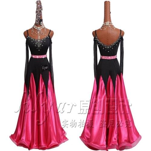 Ballroom Dance Competition Dresses Fringe Lace Tango Cha Cha Rumba Salsa Party Dancer Singer Entertainer Dance Dress BL1145