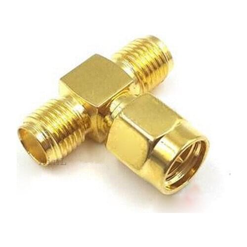 RP Sma male Jack Female T shape adapter bu-sma-v female sma connector 1pcs