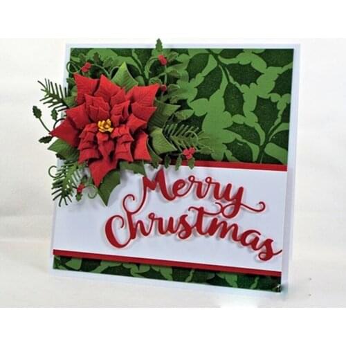 Bendable Word Merry Christmas Metal Cutting Dies Stencils DIY Scrapbooking Album Paper Cards Craft Embossing Word Dies