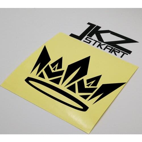 JKZ STKART Vinyl Die Cut Car Sticker Decal Crown Kingdom Royal Mark for Motor Bike Laptop Helmet Decorated Sticker
