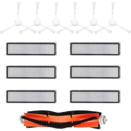 Replacement Parts Compatible for Dreame D9 Accessories Robot Vacuum Cleaner Filter, Side Brushes, Roller Brushes 13Pcs