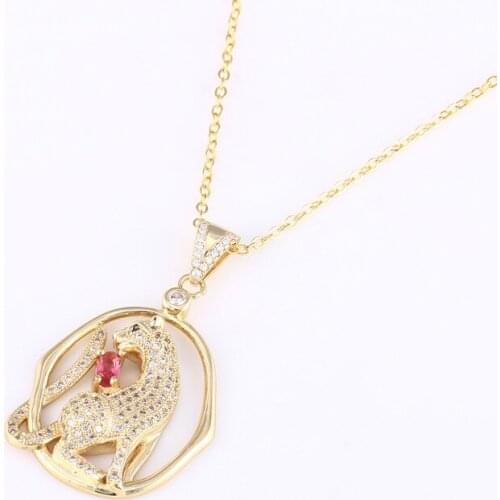 Animal leopard Rhinestone European Style Charm Beads Micro Pave Metal Crystal For Men Bracelet DIY Original Jewelry Making